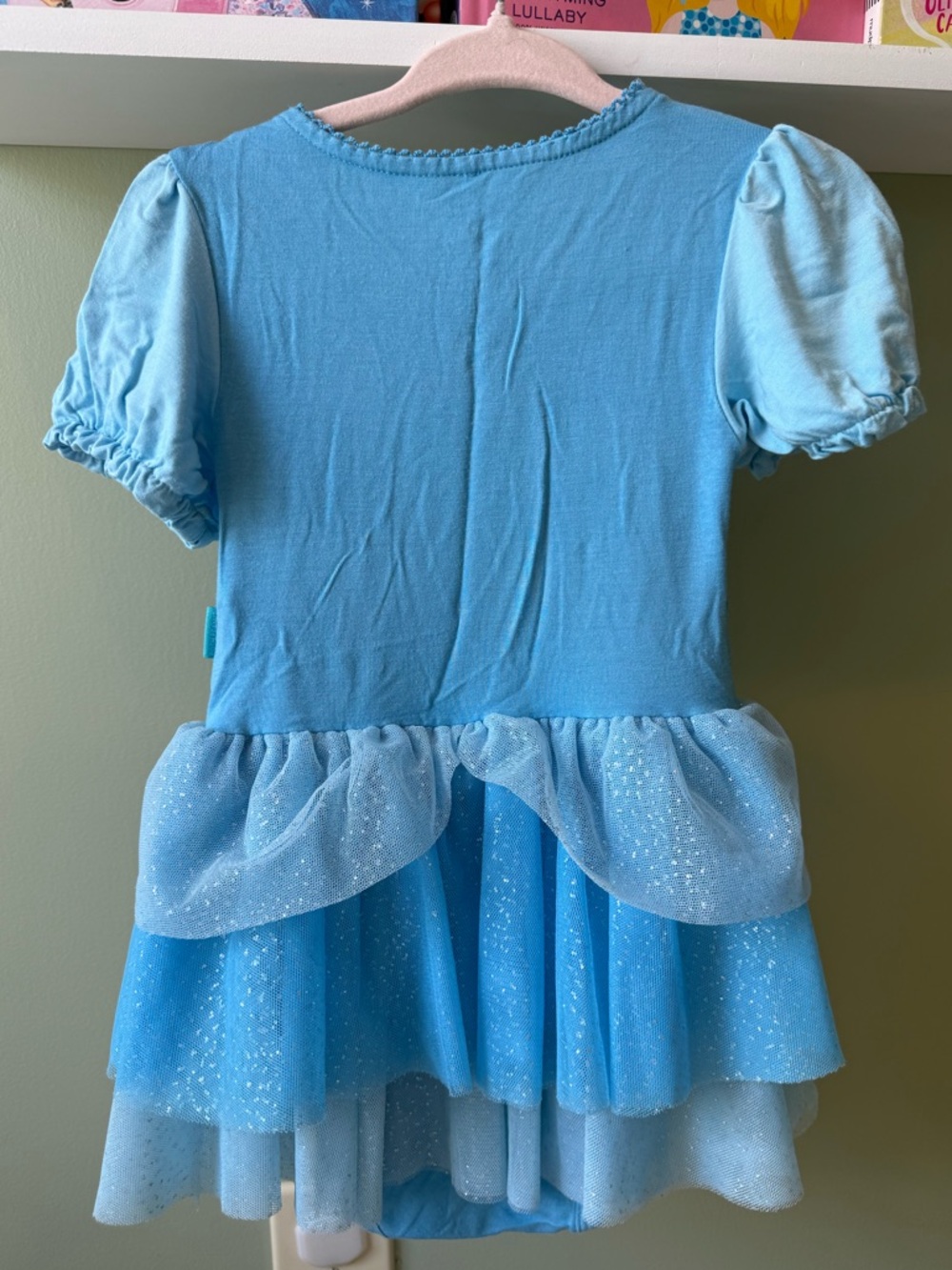 Posh Peanut Disney Princess Cinderella Blue Girl Tulle Bamboo Bodysuit Onesie - Picture 8 of 9